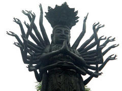 万佛延寿寺铜观音像图片