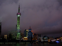 上海东方明珠塔02夜景