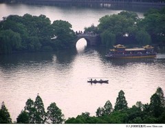 鸟瞰西湖