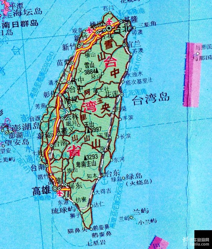 【台湾旅游攻略】台湾旅游地图